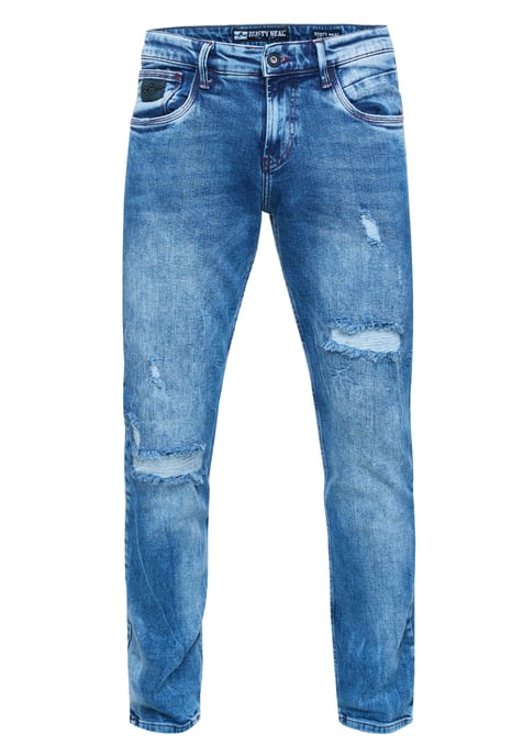 Jeans Hose "TORI" Slim Fit Destroyed Denim - Image 1