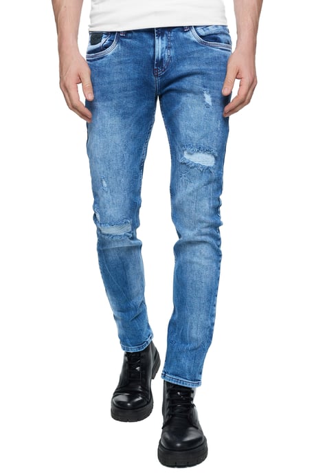 Jeans Hose "TORI" Slim Fit Destroyed Denim - Image 4