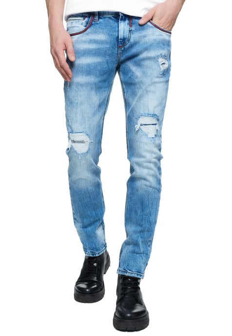 Jeans Hose "MINO" Slim Fit Stretch Destroyed-Pants - Image 4
