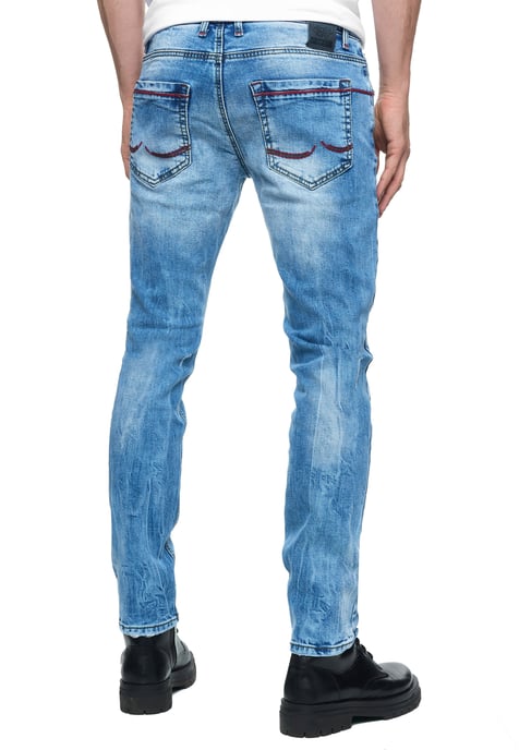 Jeans Hose "MINO" Slim Fit Stretch Destroyed-Pants - Image 5
