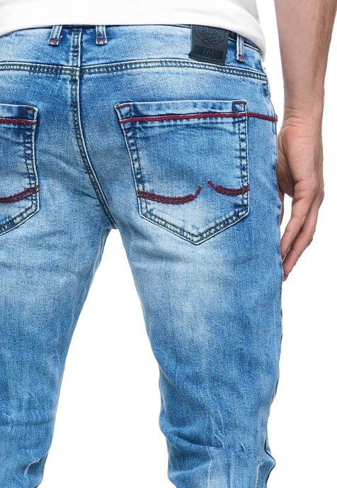 Jeans Hose "MINO" Slim Fit Stretch Destroyed-Pants - Image 6