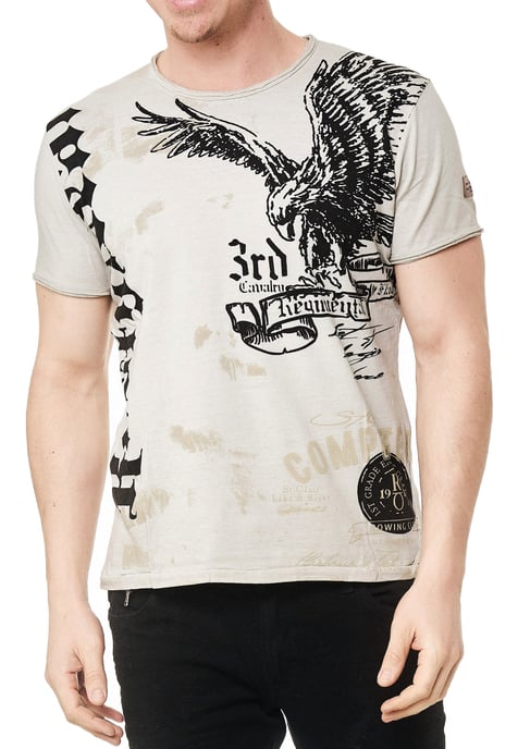 T-Shirt Verwaschen American Eagle Print - Image 3