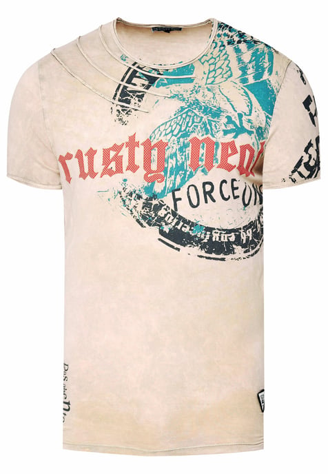 Verwaschenes T-Shirt mit Eagle-Print - Image 1