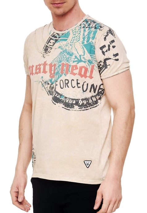 Verwaschenes T-Shirt mit Eagle-Print - Image 4