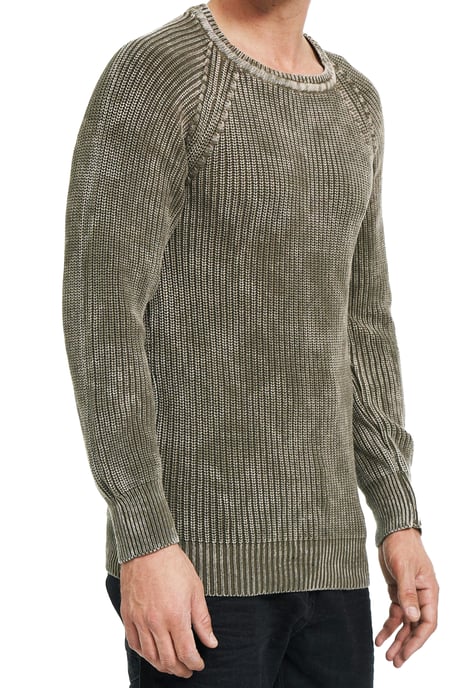 Verwaschener Strickpullover im Vintage Look - Image 3