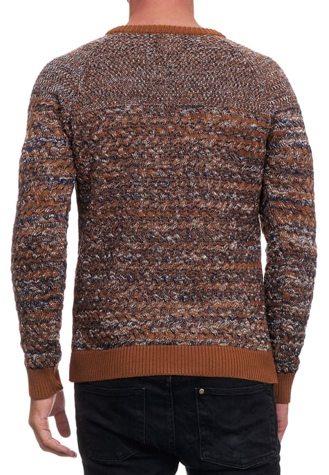 Side Button-Placket Rundhals-Pullover - Image 4