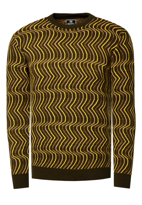 80er-Design Feinstrick Rundhals-Pullover - Image 1