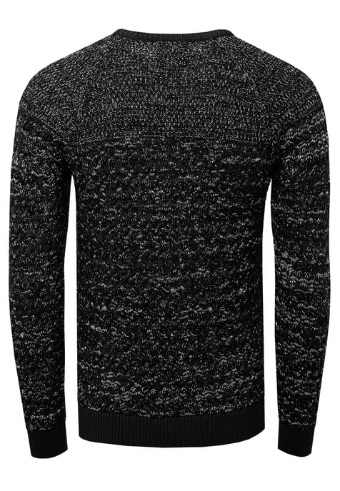 Side Button-Placket Rundhals-Pullover - Image 2