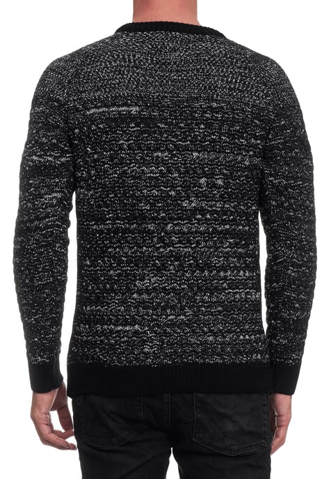 Side Button-Placket Rundhals-Pullover - Image 4