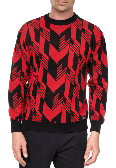 Kontrast Feinstrick Rundhals-Pullover - Image 4