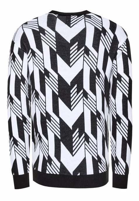 Kontrast Feinstrick Rundhals-Pullover - Image 3