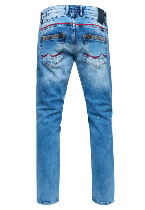 Jeans Hose "YOKOTE" Straight Fit Stone-Washed - Image 2