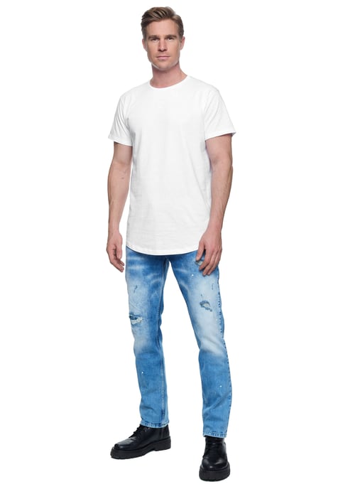 Jeans Hose "YOKOTE" Straight Fit Stone-Washed - Image 3