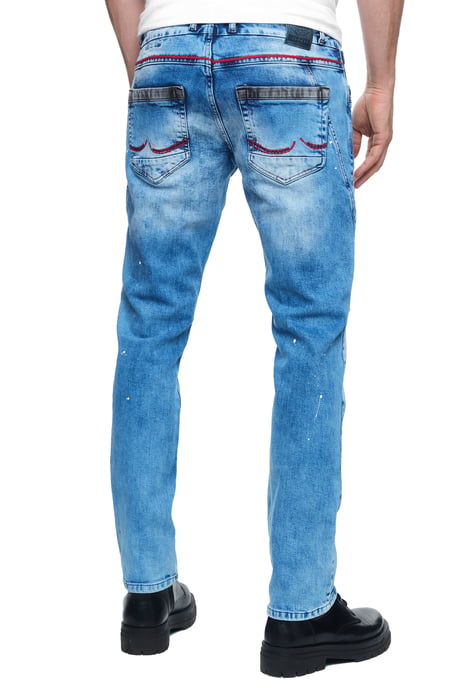 Jeans Hose "YOKOTE" Straight Fit Stone-Washed - Image 5
