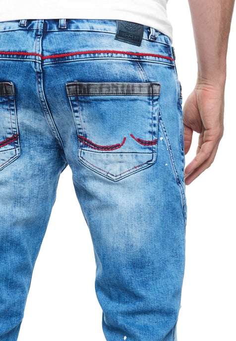 Jeans Hose "YOKOTE" Straight Fit Stone-Washed - Image 6