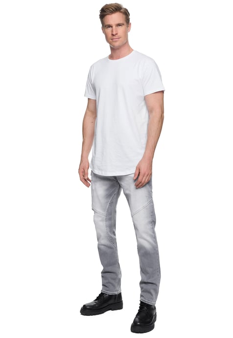 Jeans Hose "NISHO" Straight-Fit Biker Cotton-Stretch - Image 3