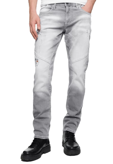 Jeans Hose "NISHO" Straight-Fit Biker Cotton-Stretch - Image 4