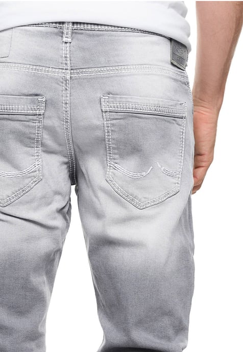 Jeans Hose "NISHO" Straight-Fit Biker Cotton-Stretch - Image 6