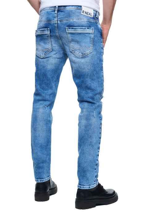 Jeans Hose "NISHO" Straight-Fit Biker Cotton-Stretch - Image 5