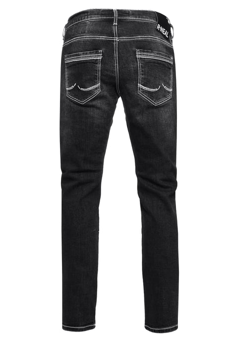 Jeans Hose "NISHO" Straight-Fit Biker Cotton-Stretch - Image 2