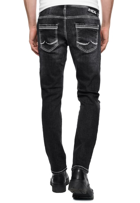 Jeans Hose "NISHO" Straight-Fit Biker Cotton-Stretch - Image 5