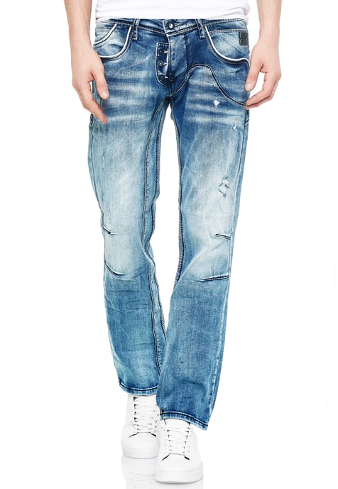 Jeans Hose "RUBEN" Ice Washed - Image 3