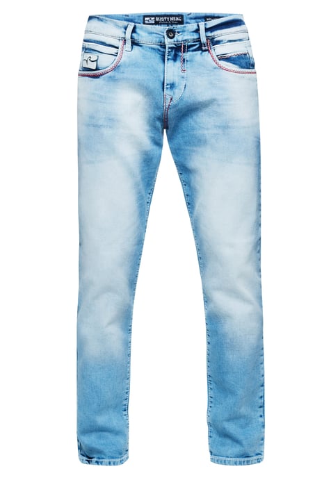 Jeans Hose "TOYAMA" Regular Fit mit Kontrast Naht - Image 1