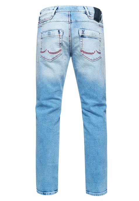 Jeans Hose "TOYAMA" Regular Fit mit Kontrast Naht - Image 2
