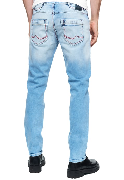 Jeans Hose "TOYAMA" Regular Fit mit Kontrast Naht - Image 5