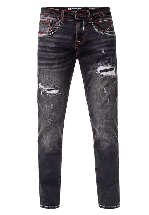 Jeans Hose "ODAR" Destroyed Regular Fit Stretch - Image 1