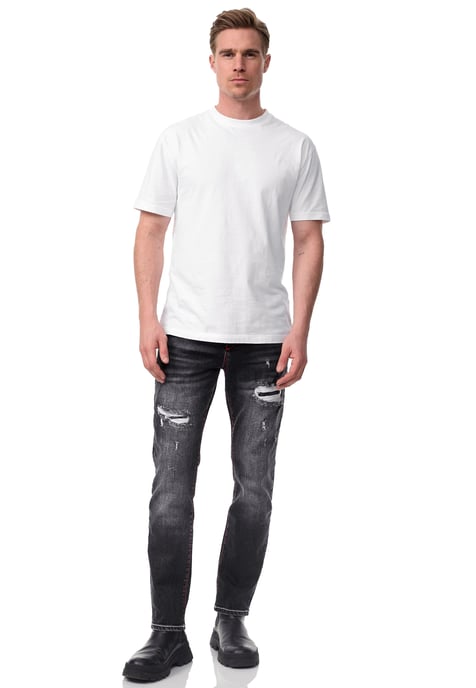 Jeans Hose "ODAR" Destroyed Regular Fit Stretch - Image 3