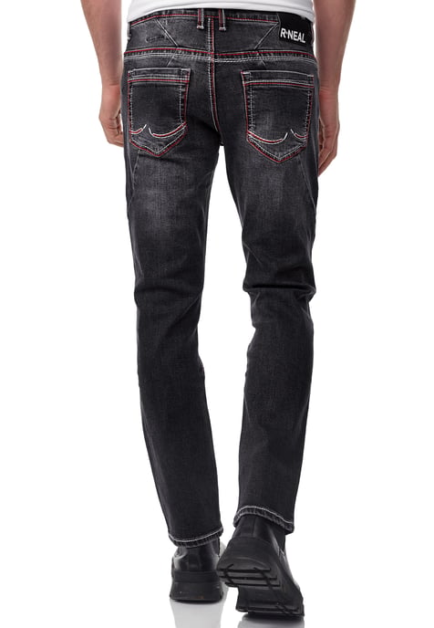 Jeans Hose "ODAR" Destroyed Regular Fit Stretch - Image 5