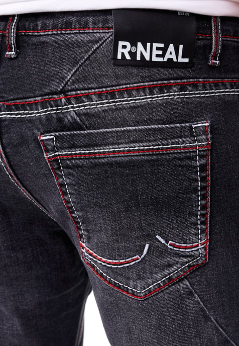 Jeans Hose "ODAR" Destroyed Regular Fit Stretch - Image 6