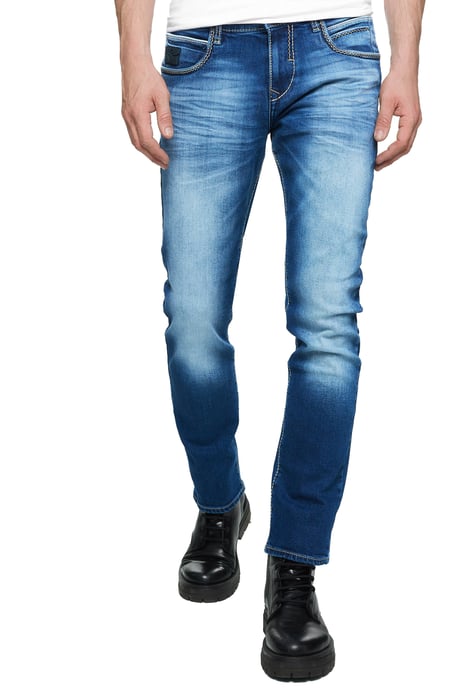 Jeans Hose "TOYAMA" Regular Fit mit Kontrast Naht - Image 4