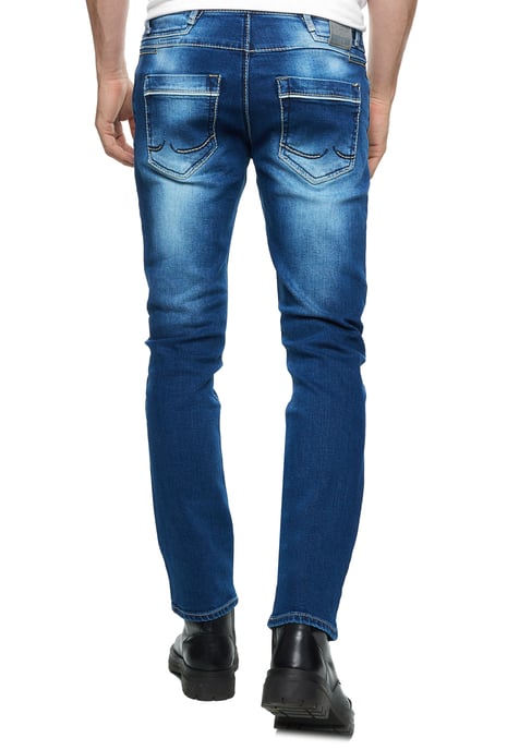 Jeans Hose "TOYAMA" Regular Fit mit Kontrast Naht - Image 5