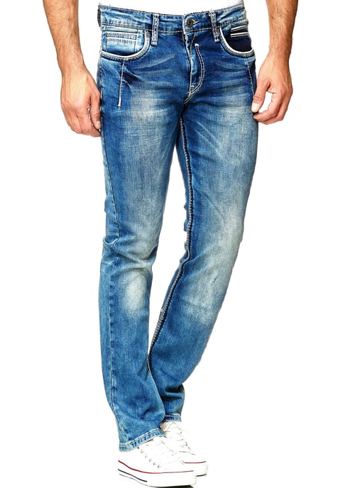 Jeans Hose "NEW YORK" Blue Used Regular Fit - Image 5