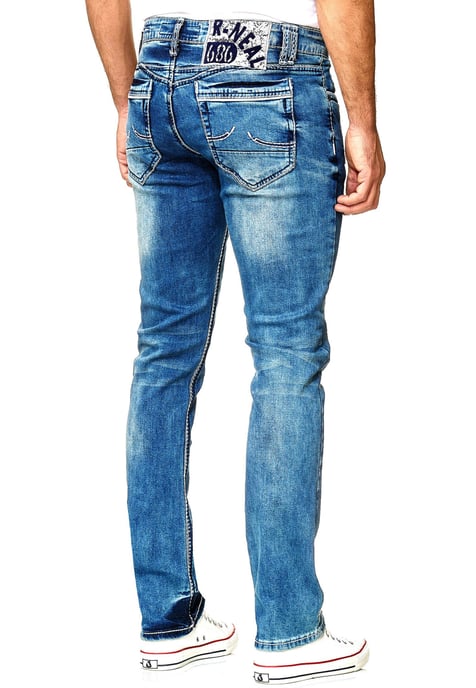 Jeans Hose "NEW YORK" Blue Used Regular Fit - Image 6