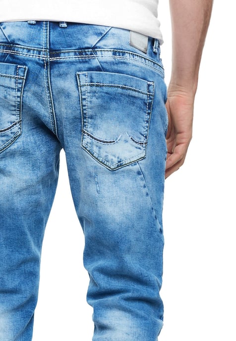 Jeans Hose "ODAR" Destroyed Regular Fit Stretch - Image 6
