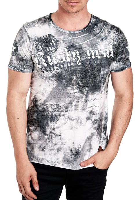 Color Tie Dye Batik T-Shirt mit Logo-Print - Image 3