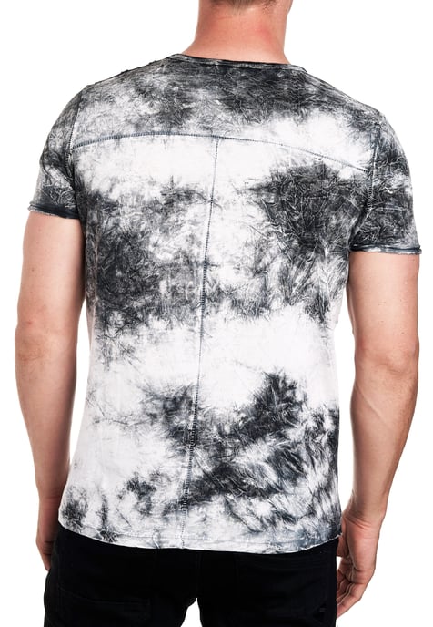 Color Tie Dye Batik T-Shirt mit Logo-Print - Image 4
