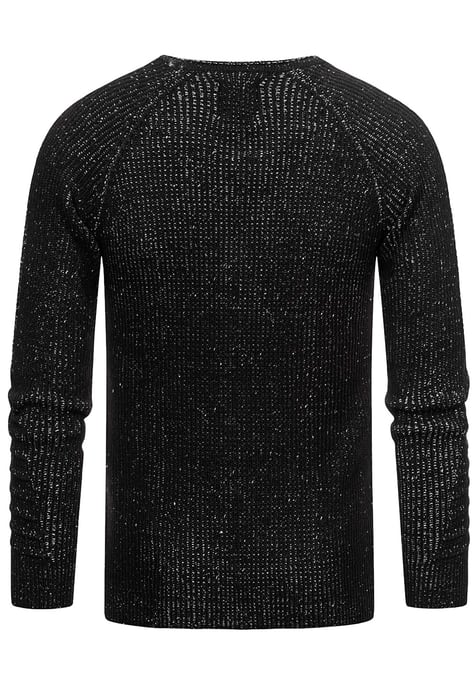 Grobstrick Slim Fit V-Neck-Pullover - Image 2