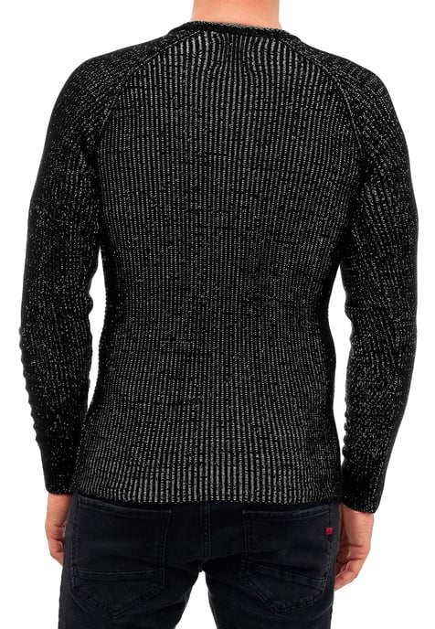 Grobstrick Slim Fit V-Neck-Pullover - Image 4