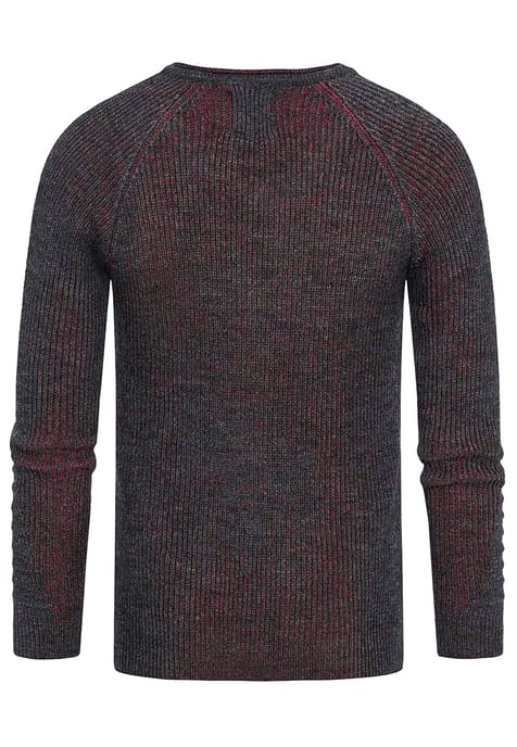 Grobstrick Slim Fit V-Neck-Pullover - Image 2