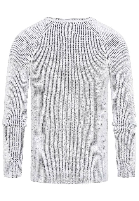 Grobstrick Slim Fit V-Neck-Pullover - Image 2