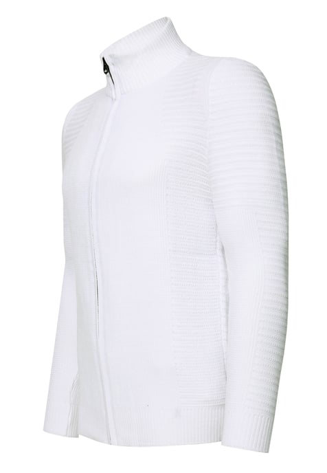 Feinstrick im Biker-Stile Slim Fit Strick-Jacke - Image 2