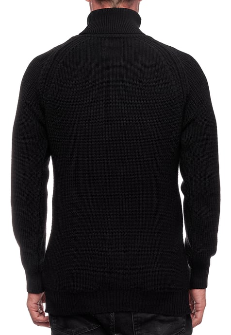 Grobstrick Slim Fit Rollkragen-Pullover - Image 4