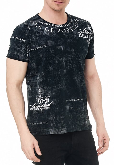 T-Shirt Verwaschen mit Prints - Image 3