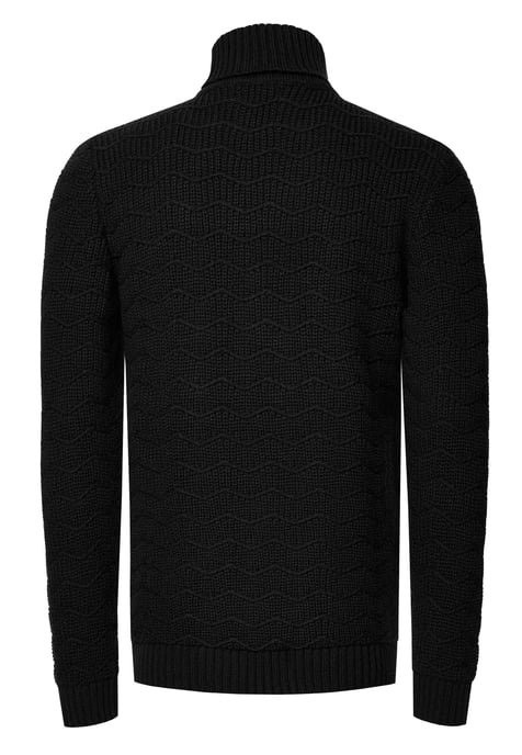 Schwerer Grobstrick Rollkragen-Pullover - Image 3