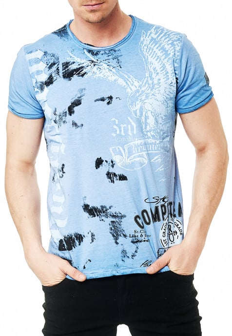 T-Shirt Verwaschen American Eagle Print - Image 3