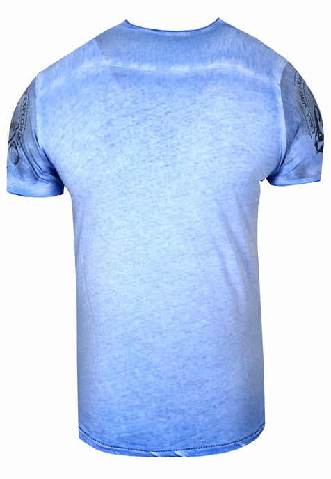 Rundhals T-Shirt mit All Over Front Print - Image 2